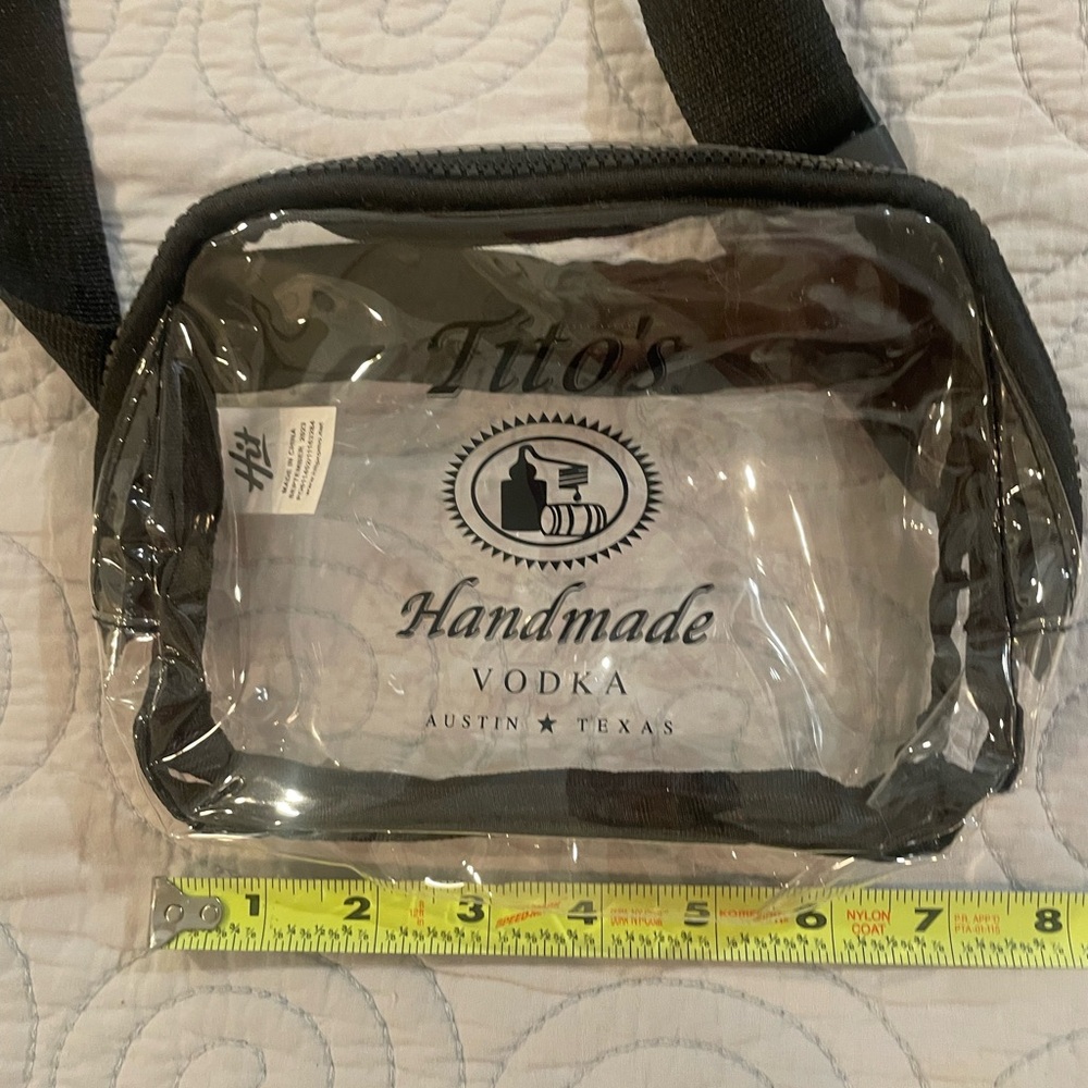 Tito's Handmade Vodka Clear and Black Belt Bag - Picture 6 of 7